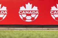 Dino Rossi has resigned from Canada Soccer's board of directors, saying "football doesn't come first at Canada Soccer these days." A Soccer Canada logo is displayed on the sideline at Tim Hortons Field in Hamilton, Tuesday, May 9, 2023. THE CANADIAN PRESS/Nick Iwanyshyn