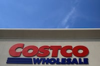 FILE PHOTO: A sign is seen outside a Costco Wholesale store in Glenview, Illinois, U.S. May 24, 2016.   REUTERS/Jim Young/File Photo