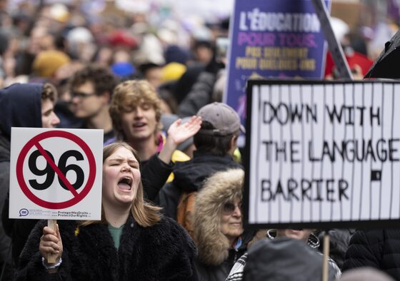 Protesters condemn Quebec plan to double tuition for out-of-province students
