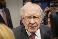 FILE - Warren Buffett, Chairman and CEO of Berkshire Hathaway, during a tour of the CHI Health convention center where various Berkshire Hathaway companies display their products, before presiding over the annual shareholders meeting in Omaha, Neb., Saturday, May 4, 2019. Buffett is known as one of the world’s greatest investors, and the 93-year-old has a devout following of people who admire his track record and appreciate his sage advice on life and investing. Buffett’s latest annual letter to Berkshire Hathaway shareholders released Saturday, Feb. 24, 2024 was filled with a mix of both.(AP Photo/Nati Harnik, File)