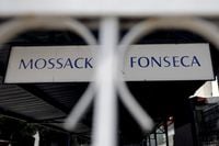 A Mossack Fonseca law firm sign is pictured in Panama City, on April 4, 2016.