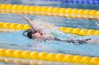 Canada's Danielle Dorris swims to a gold medal in the S7 100-metre backstroke at the para-swimming world championships in Manchester, England in this Thursday, August 3, 2023 handout photo. THE CANADIAN PRESS/HO, Swimming Canada, Ian MacNicol *MANDATORY CREDIT*