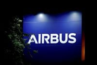 FILE PHOTO: A logo of Airbus is seen at the entrance of its factory in Blagnac near Toulouse, France, July 2, 2020. REUTERS/Benoit Tessier
