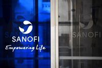 (FILES) This file photo taken on March 27, 2020 shows a  Sanofi's logo at the headquarters in Paris, during a strict lockdown in France aimed at curbing the spread of the COVID-19 infection, caused by the novel coronavirus. - French pharma giant Sanofi said August 17 it will buy US group Principia Biopharma for $3.68 billion in a deal that will boost its research and development into autoimmune and allergic diseases. (Photo by FRANCK FIFE / AFP) (Photo by FRANCK FIFE/AFP via Getty Images)
