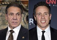 FILE - New York Gov. Andrew M. Cuomo appears during a news conference about COVID-19 at the State Capitol in Albany, N.Y., on Dec. 3, 2020, left, and CNN anchor Chris Cuomo attends the 12th annual CNN Heroes: An All-Star Tribute at the American Museum of Natural History in New York on Dec. 9, 2018. Transcripts released Monday, Nov. 29, 2021, shed new light on CNN anchor Chris Cuomo's behind-the-scenes role advising his brother, former New York Gov. Andrew Cuomo, in the face of sexual harassment allegations that forced him from office. (Mike Groll/Office of Governor of Andrew M. Cuomo via AP, left, and Evan Agostini/Invision/AP, File)