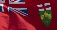 Ontario's provincial flag flies in Ottawa, Tuesday June 30, 2020. &nbsp;Prime Minister Justin Trudeau is appointing Edith Dumont as the new Lieutenant Governor of Ontario. THE&nbsp;CANADIAN PRESS/Adrian Wyld