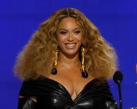 FILE - Beyoncé appears at the 63rd annual Grammy Awards in Los Angeles on March 14, 2021.  (AP Photo/Chris Pizzello, File)