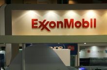 FILE PHOTO: A logo of the Exxon Mobil Corp is seen at the Rio Oil and Gas Expo and Conference in Rio de Janeiro, Brazil September 24, 2018. REUTERS/Sergio Moraes
