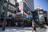 The Yonge Eglinton Centre in Toronto, owned and managed by Riocan, has a number of retail tenants that have been closed during the COVID-19 pandemic.April 22, 2020(Melissa Tait / The Globe and Mail)