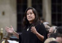Minister of Justice and Attorney General of Canada Jody Wilson-Raybould rises during Question Period in the House of Commons on Parliament Hill in Ottawa on Thursday, April 19, 2018. The SNC-Lavalin affair cost Justin Trudeau two cabinet ministers, his most trusted aide, the top federal public servant and possibly a second majority mandate; and now the woman at the centre of it all ??? Wilson-Raybould ??? is the 2019 Newsmaker of the Year. THE CANADIAN PRESS/Justin Tang