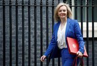 FILE PHOTO: Britain's Secretary of State of International Trade and Minister for Women and Equalities Liz Truss is seen outside Downing Street, as the spread of the coronavirus disease (COVID-19) continues, in London, Britain March 17, 2020. REUTERS/Henry Nicholls/File Photo