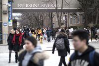A general view of the Ryerson University campus in Toronto, is seen on Thursday, January 17, 2019. The Ontario Government has announced it's changes to student tuition programmes. THE CANADIAN PRESS/Chris Young