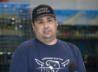 Sipekne'katik First Nation Chief Mike Sack provides an update on the community's planned fishing season in Indian Brook, N.S. on Thursday, May 27, 2021. THE CANADIAN PRESS/Andrew Vaughan