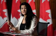 Dr. Supriya Sharma, Chief Medical Advisor for Health Canada, speaks during a technical briefing on the roll-out of COVID-19 vaccines, in Ottawa, on Thursday, Dec. 3, 2020. THE CANADIAN PRESS/Justin Tang