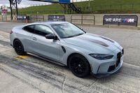 The BMW M4 CSL on the track at Canadian Tire Motorsport Park in Bowmanville, Ont. in October, 2022 as part of a BMW track day to celebrate the 50th anniversary of its M high-performance brand.