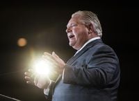 Ontario Premier Doug Ford speaks at the Economic Club of Canada in Toronto on Jan. 21, 2019.