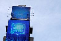 A screen advertising Xinhua News Agency is seen in Times Square, in New York, on March 2, 2020.