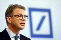 FILE PHOTO: Christian Sewing, CEO of Deutsche Bank AG, speaks during the bank's annual news conference in Frankfurt, Germany January 30, 2020. REUTERS/Ralph Orlowski/File Photo
