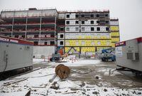 Construction of the Humber Meadows Long Term Care Home, is photographed on Mar 15, 2022. Fred Lum/The Globe and Mail. Built on property belonging to the Humber River Hospital, the home should be completed by 2023.