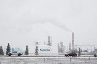 Suncor Energy Edmonton Refinery in Edmonton, Alberta on Monday, March 30, 2020.  Amber Bracken The Globe and Mail